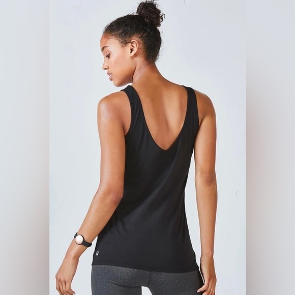 Fabletics Black Myra Tank, Size M - Picture 2 of 7